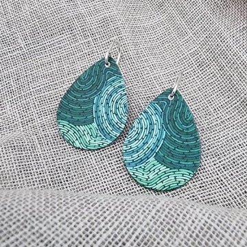 Earrings | Koorie Tales | Colour Season | Teardrop Earrings | Greens Earrings | Koorie Tales | Colour Season | Teardrop Earrings | Greens